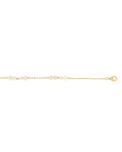 Ladies' Bracelet New Bling 9NB-PRL13B Golden