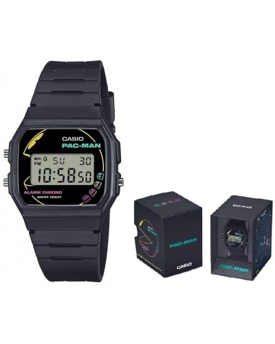 Orologio Unisex Casio F-91 - PACMAN Series Limited Edition Nero (Ø 35 mm)