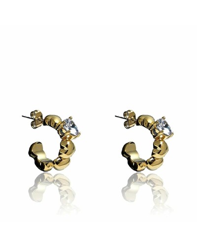 Chiara Ferragni Boucles d'oreilles Femme Acier, Logo Iconique, 2cm - Mode
