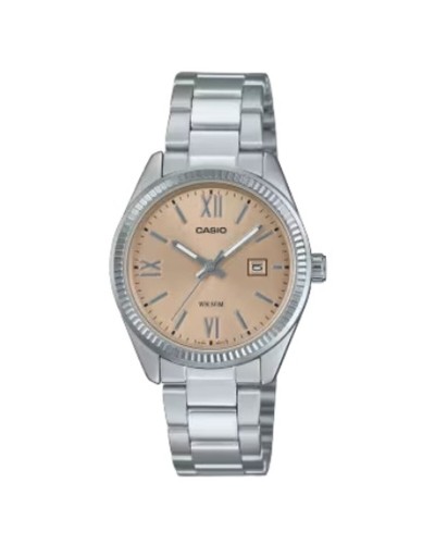 Ladies' Watch Casio LADY DATE - CHAMPAGNE Silver (Ø 30 mm)