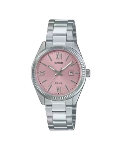 Horloge Dames Casio LADY DATE - PINK Zilverkleurig (Ø 30 mm)