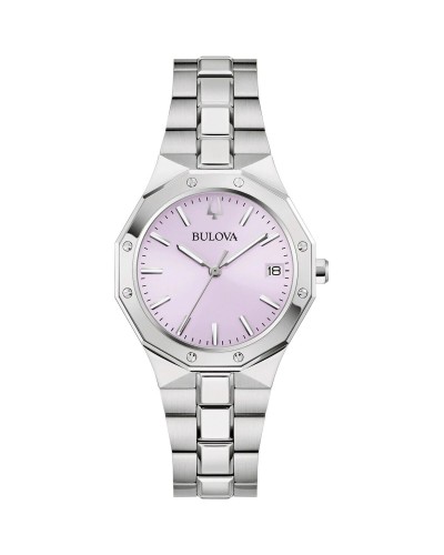 Damklocka Bulova 96M170 Silvrig