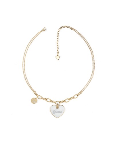 Damenanhänger Guess JUBN05148JWYGWHT-U Gold