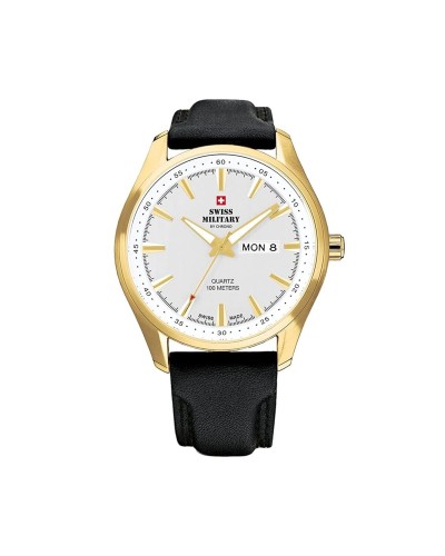 Herrenuhr Swiss Military Chrono SM34027.08 Schwarz