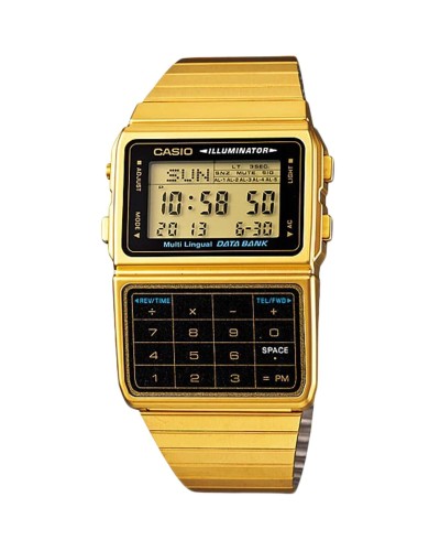 Montre Unisexe Casio DATABANK CALCULATOR GOLD