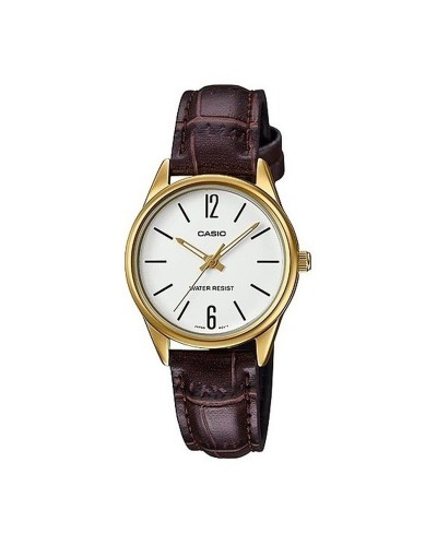 Orologio Donna Casio 3H LADY LEATHER - WHITE (Ø 28 mm)