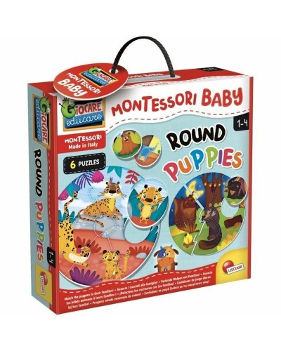 Opettavainen peli Lisciani Giochi Montessori Baby Round Puppies (FR)