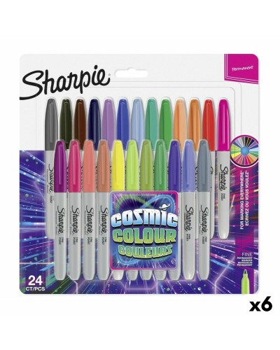 Sharpie Cosmic Colour - Set 6 Pennarelli indelebili punta fine - Multicolore
