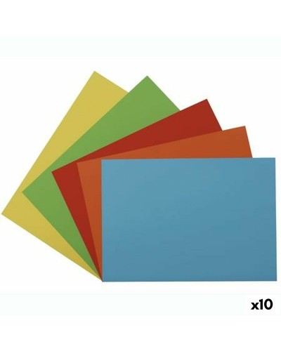 Fabrisa Cartoncini Multicolore 50x65 cm - 25 Fogli - Set da 10 Pacchi
