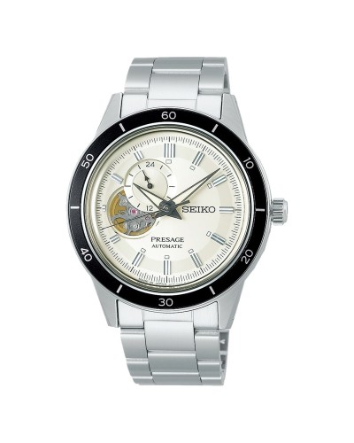 Horloge Heren Seiko AUTOMATIC SKELETON Zilverkleurig (Ø 41 mm)