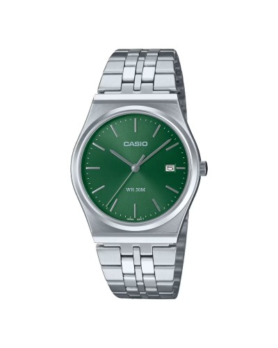 Horloge Heren Casio MTP-B145D-3AVEF Groen Zilverkleurig (Ø 35 mm)
