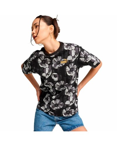 T-shirt med kortärm Dam Puma Essentials + Class Act Aop