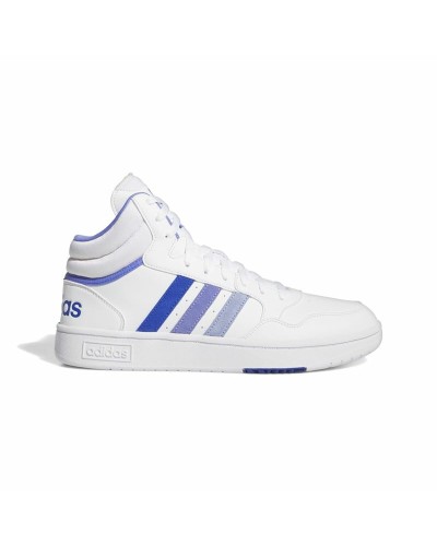 Zapatillas Casual Hombre Adidas Hoops 3.0 Mid Blanco