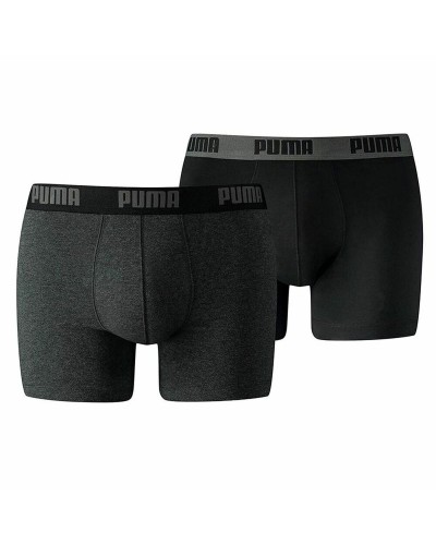 Boxer Puma Basic Svart/Grå (2 uds)