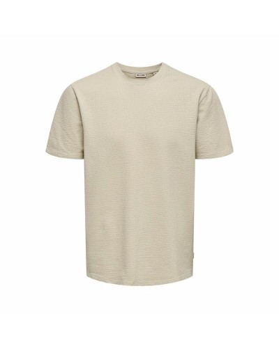 Maglia a Maniche Corte Uomo Only & Sons Onskian Life Reg Seersucker Ss
