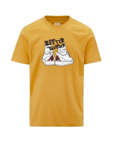 Heren-T-Shirt met Korte Mouwen Kappa Glabu Tbar Gouden