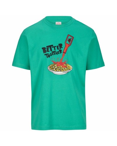 Heren-T-Shirt met Korte Mouwen Kappa Glesto Tbar Blauw