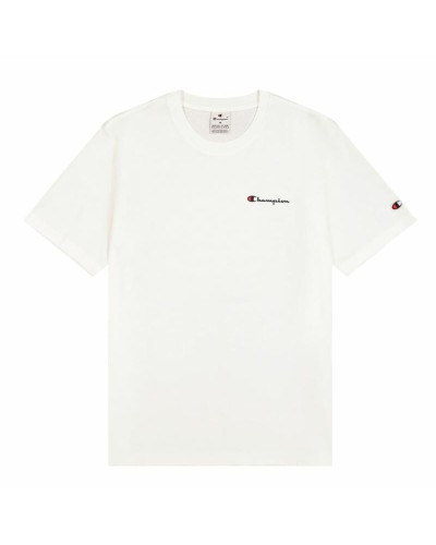 Men’s Short Sleeve T-Shirt Champion Crewneck White