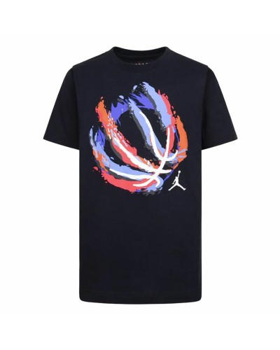 Kurzarm-T-Shirt für Kinder Jordan Jdb Bball Fire Ss Schwarz