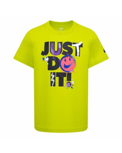 T-Shirt met Korte Mouwen voor kinderen Nike Nkb Express Yourself Jdi Ss Geel