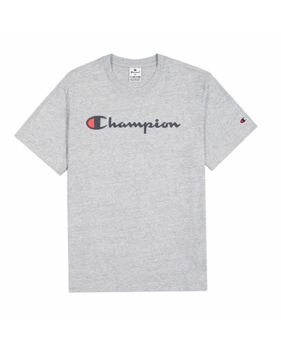 Camiseta de Manga Corta Hombre Champion Crewneck Gris claro