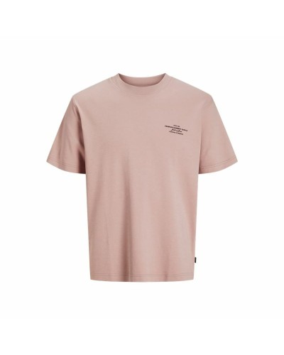 Heren-T-Shirt met Korte Mouwen Jack & Jones Jprblachad Brandingw Neck