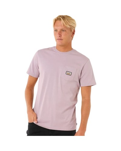 Maglia a Maniche Corte Uomo Rip Curl Surf Paradise Badge Tee