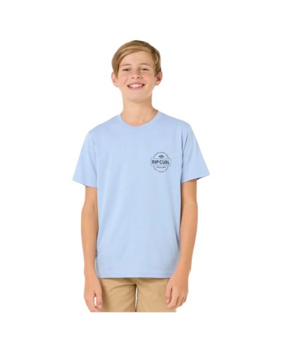 T-Shirt met Korte Mouwen voor kinderen Rip Curl Rip Curl Staple Tee Blauw