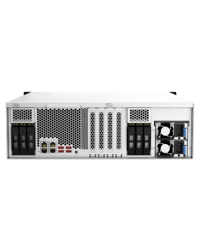 Verkkotallennus Qnap TS-h2287XU-RP Intel Xeon E-2336 Musta/valkoinen
