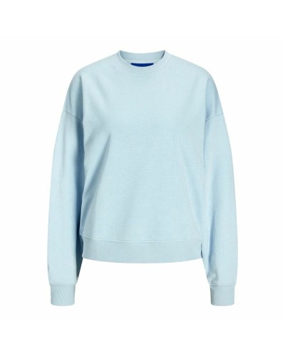 Naisten huputon collegepaita Jack & Jones Jxalfa Rlx Lsw Vaaleansininen