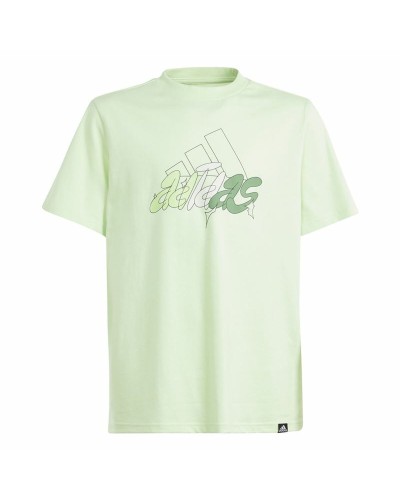 Short Sleeve T-Shirt Adidas Table Illustrated Light Green