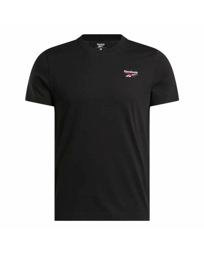 Heren-T-Shirt met Korte Mouwen Reebok Identity Smal Zwart