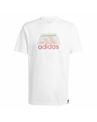 Camiseta de Manga Corta Hombre Adidas Codes Bos Graphic Blanco