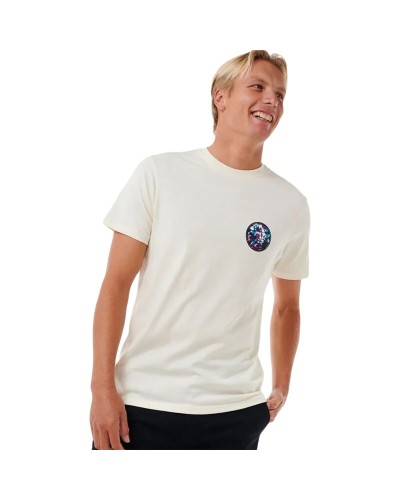 Maglia a Maniche Corte Uomo Rip Curl Passage Tee Bianco