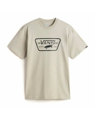 Heren-T-Shirt met Korte Mouwen Vans Full Patch London Fog Beige