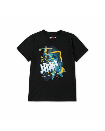 Child's Short Sleeve T-Shirt Jordan Jdb Jordan 3Peat Ss Black