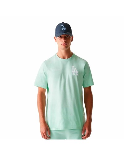 Maglia a Maniche Corte Uomo New Era Mlb Arch Grphc Reg Losdod Pmg Acquamarina