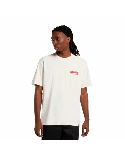 Maglia a Maniche Corte Uomo Dickies Lewistown Ss Bianco
