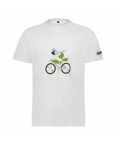 Herren Kurzarm-T-Shirt Shimano Sentiero Ltd Weiß