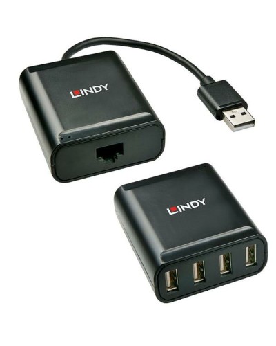 Lindy USB 3.0 4-Port Hub - Schwarz - Schnelle Datenübertragung
