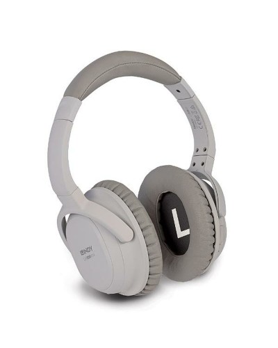 LINDY LH500XW Bluetooth Headphones Grey - Integrated Microphone - High Quality Audio
