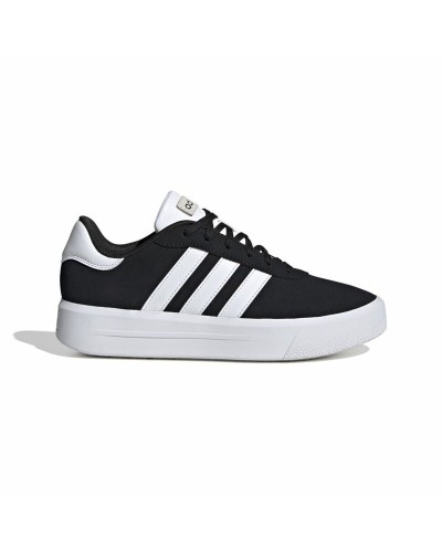 Zapatillas Deportivas Mujer Adidas Court Platform Suede Negro