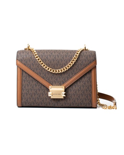 Bolso Bandolera Michael Kors Whitney Marrón 24 x 18 x 8 cm