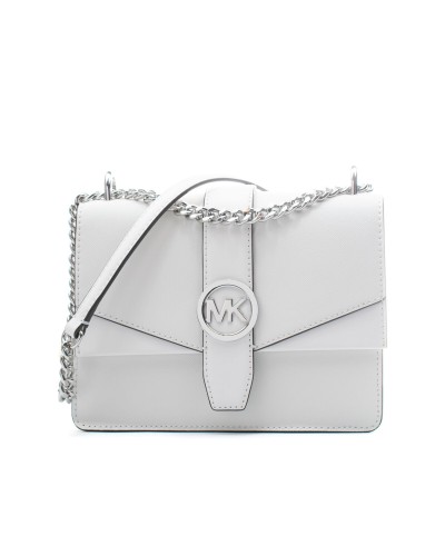 Sac à Bandoulière Michael Kors Greenwich Blanc 20 x 18 x 6 cm
