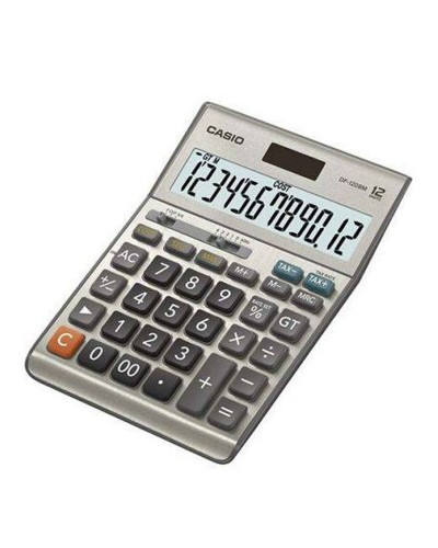 Calculadora Casio DF-120BM Gris Plástico