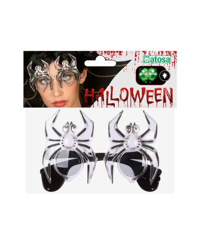 Brillen grün Spinne Halloween Licht