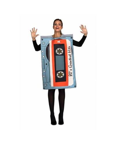 Costume per Adulti Cassete Grigio