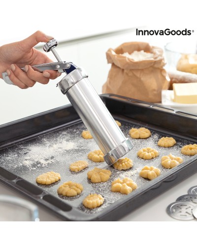 Macchina per Biscotti 2 in 1 InnovaGoods con Sac à Poche: Modellatore e Dispenser
