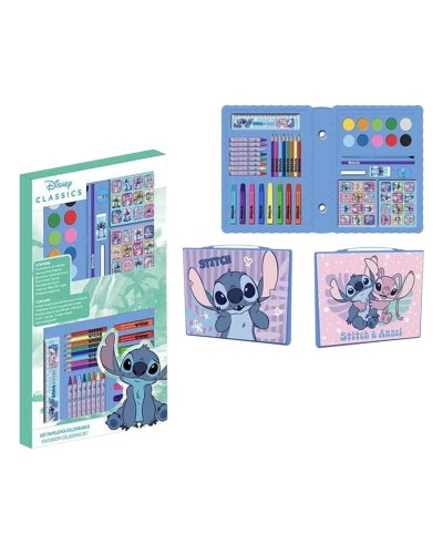 Ensemble de Papeterie Stitch Bleu