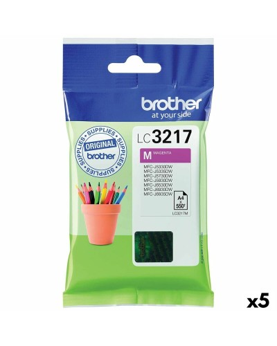 Originele inkt cartridge Brother LC3217 Magenta (5 Stuks)